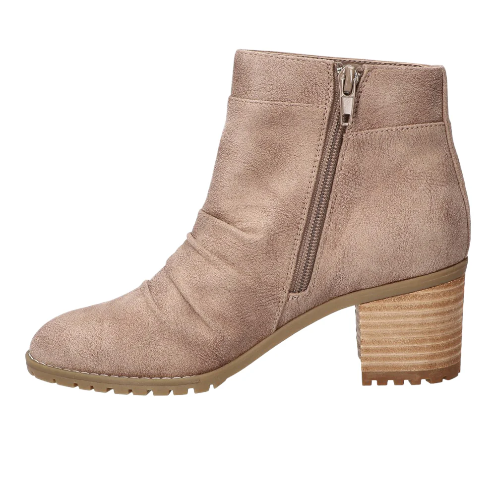 Janita Ankle Round Toe Zippered Booties - Image 3