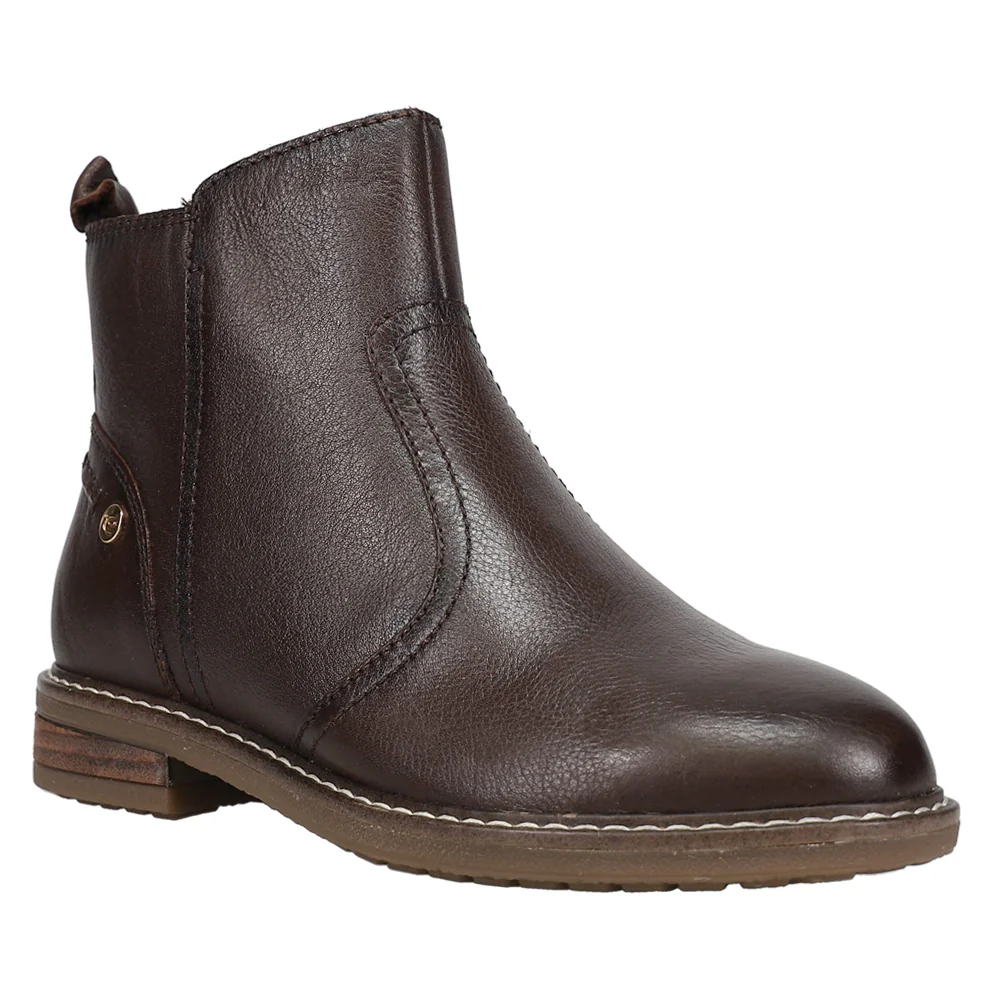 Juna Round Toe Zippered Booties - Image 2