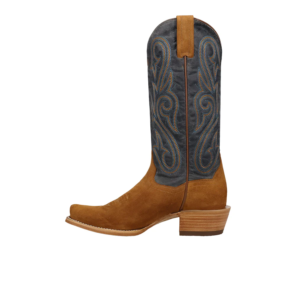 Lanessa Leather Square Toe Pull On Cowboy Boots - Image 3