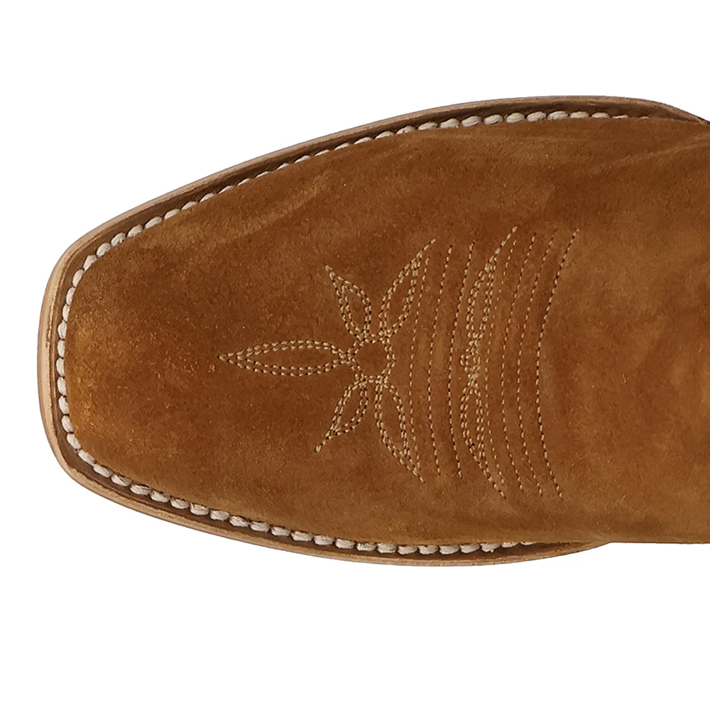Lanessa Leather Square Toe Pull On Cowboy Boots - Image 4