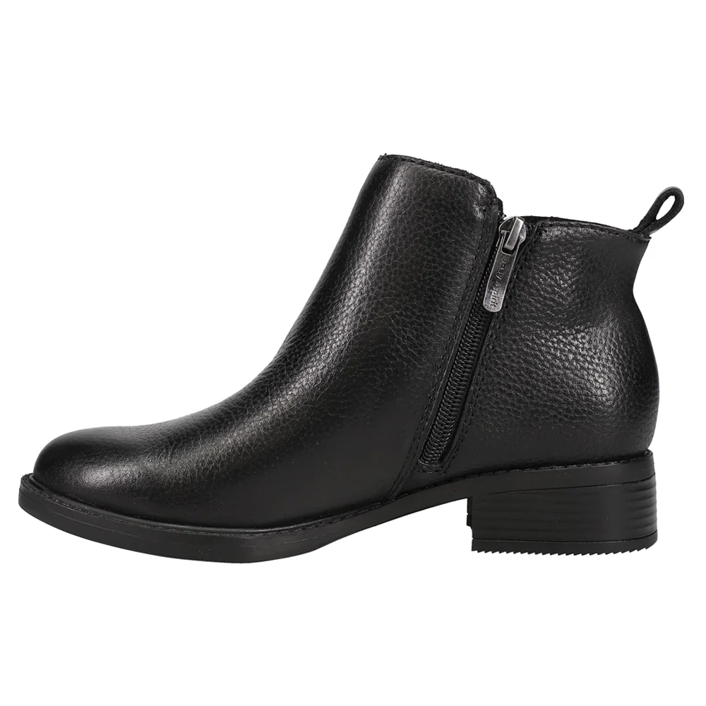 Larime Round Toe Zippered Pull On Booties - Image 3