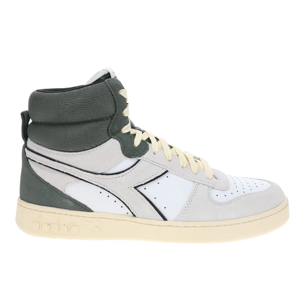 Magic Basket Mid Suede Lace Up Sneakers
