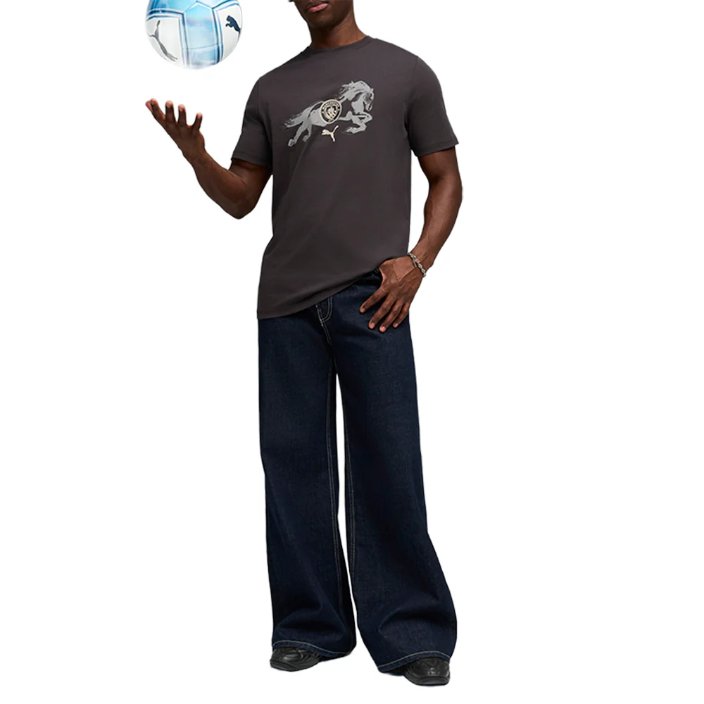MANCHESTER CITY X YEAR OF THE HORSE Graphic Crew Neck Short Sleeve T-Shirt - Image 5