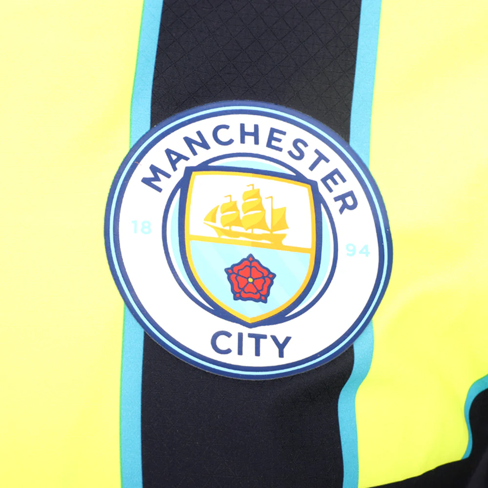 Manchester City F.C. Away Collared Short Sleeve Soccer Jersey - Image 5