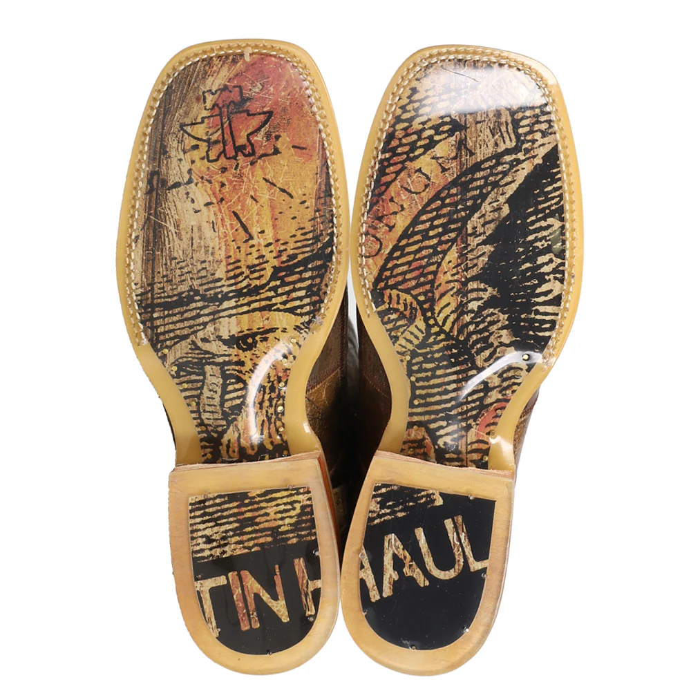 Money Maker Square Toe Cowboy Boots - Image 5