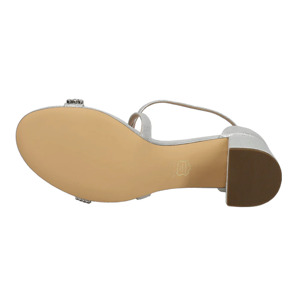 Nora Rhinestone Block Heel Sandals - Image 5