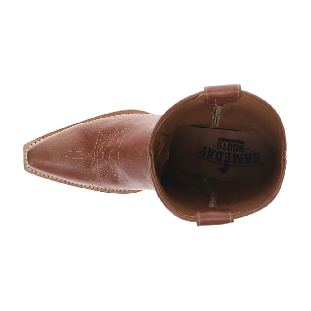 Oklahoma Gameday Snip Toe Pull On Cowboy Booties - Image 4