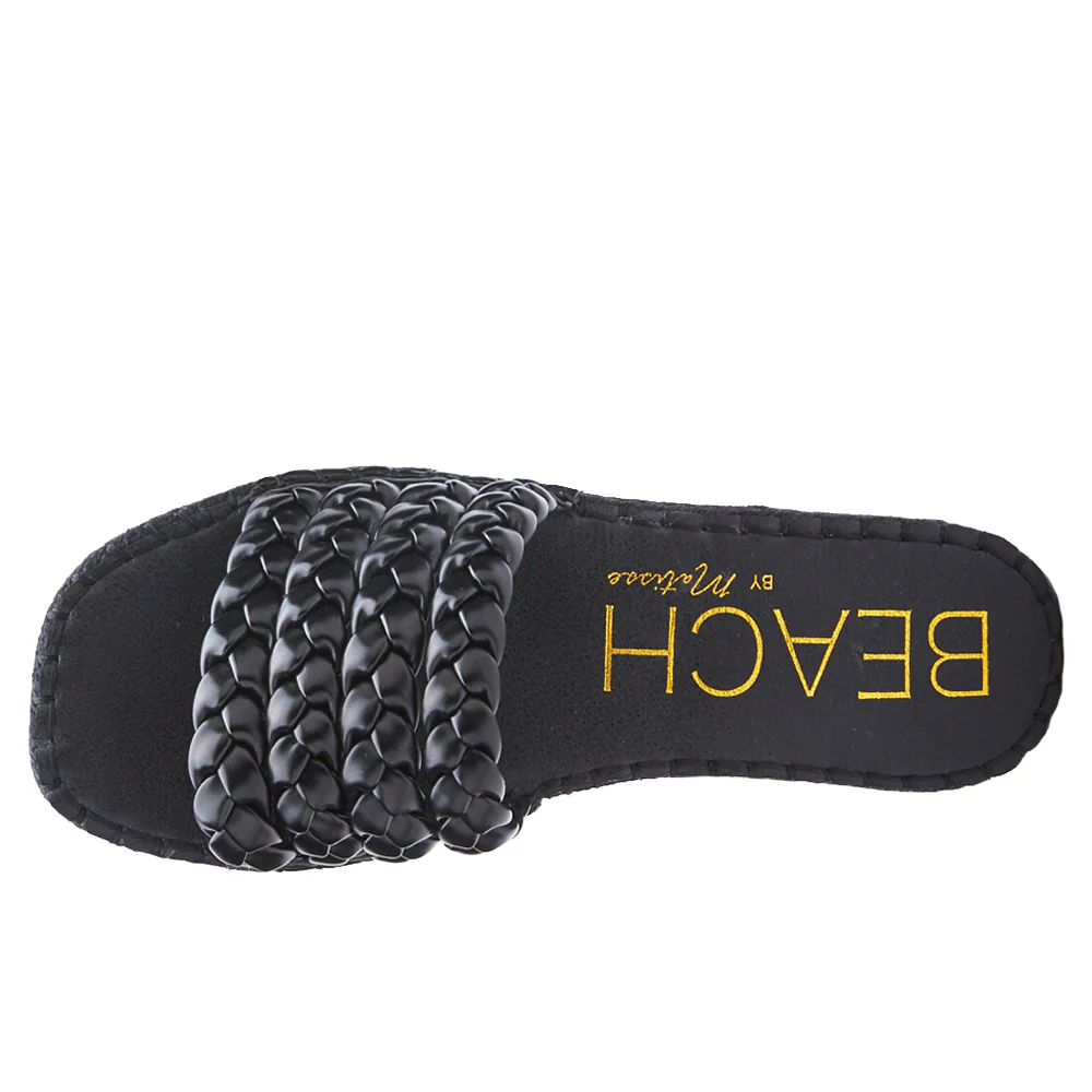 Pacific Braided Espadrille Platform Slide Sandals - Image 4