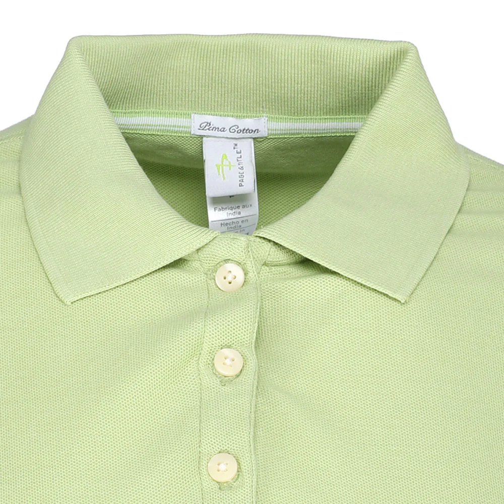 Page and Tuttle No-Curl Pique Short Sleeve Polo Shirt - Image 3