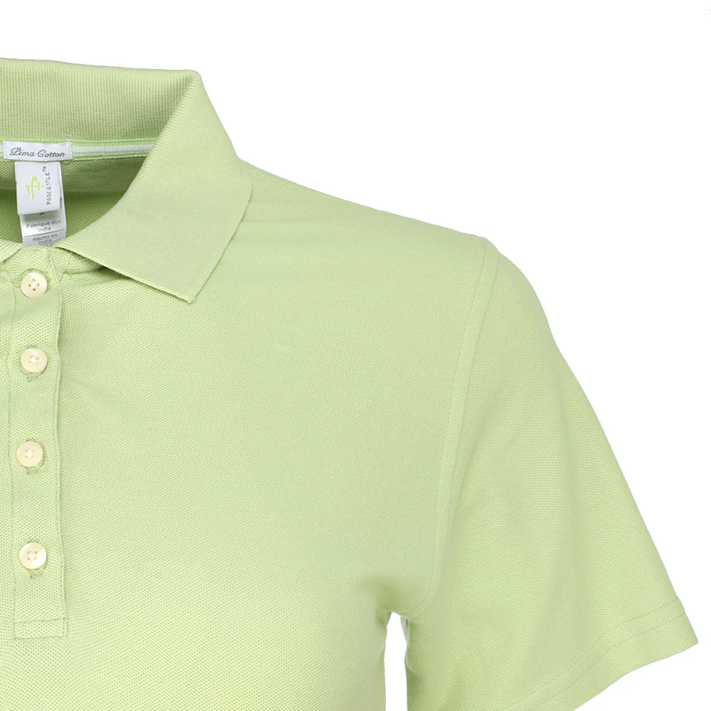 Page and Tuttle No-Curl Pique Short Sleeve Polo Shirt - Image 4