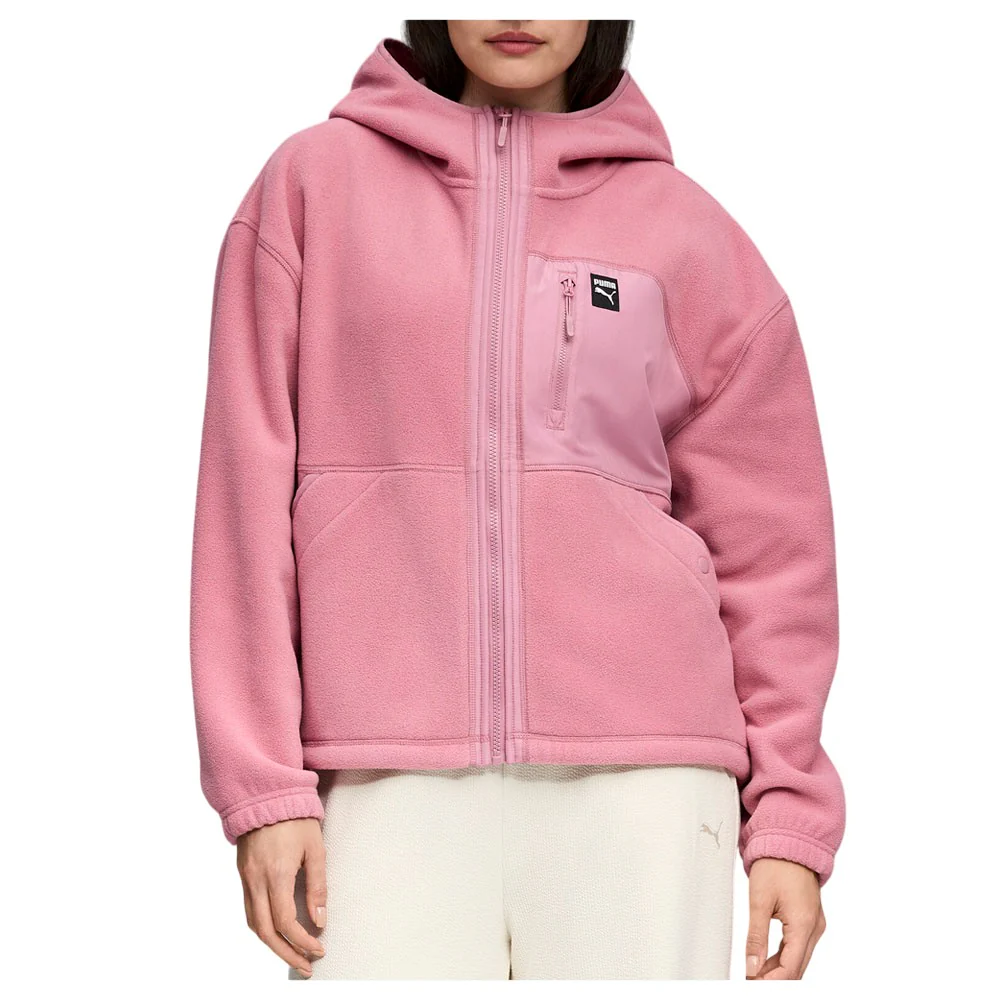 Polar Fleece Hooded Full Zip Jacket - Image 3