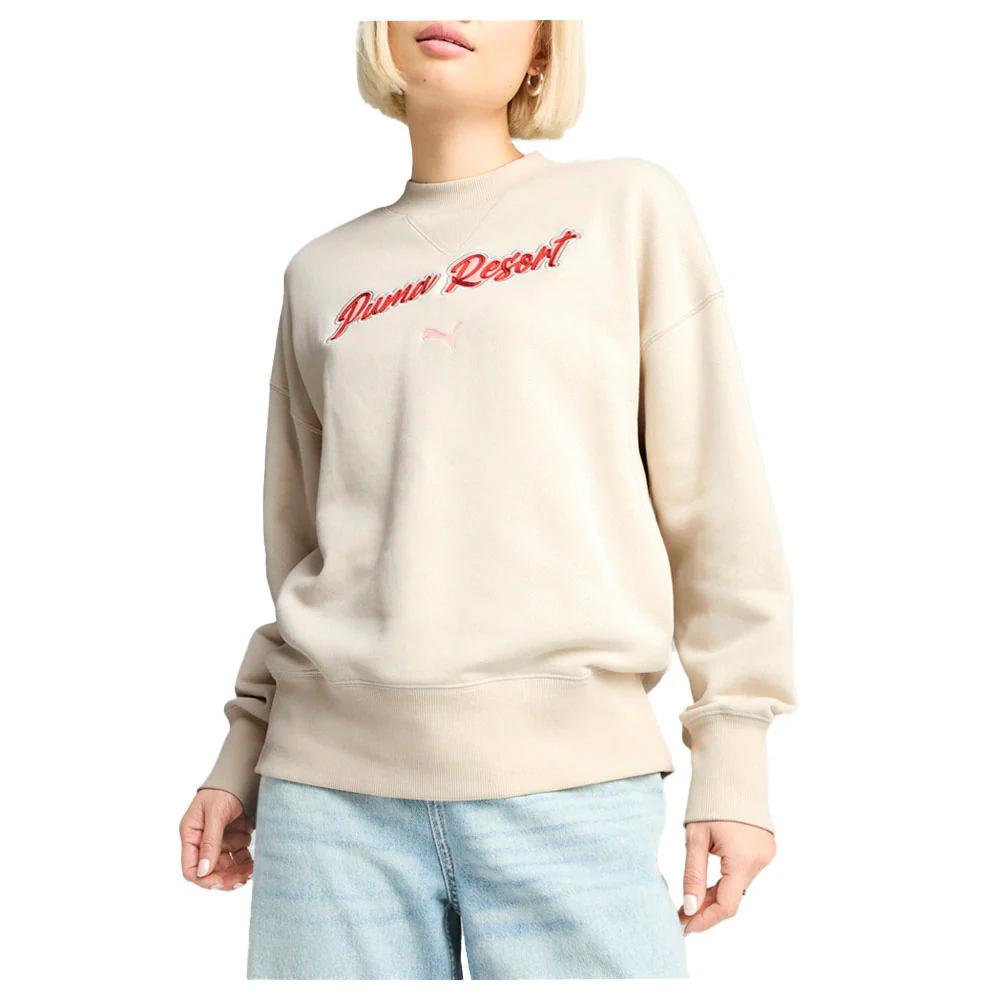 Premium Essentials Oversized Graphic Crew Neck Sweatshirt