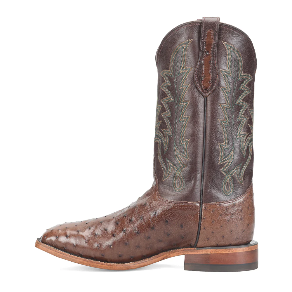Rancher 12 Inch Full Quill Ostrich Square Toe Cowboy Boots - Image 3