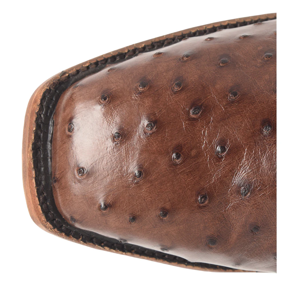 Rancher 12 Inch Full Quill Ostrich Square Toe Cowboy Boots - Image 4