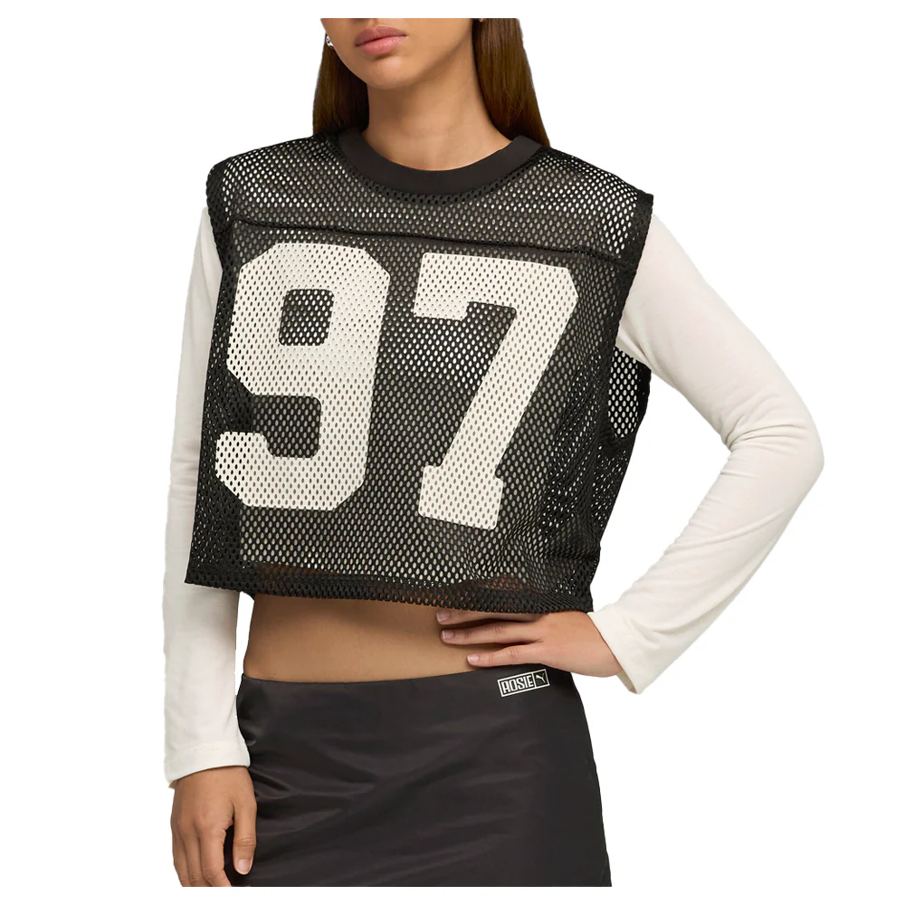 PUMA X ROSE Relaxed Mesh Crew Neck Tank Top - Image 3