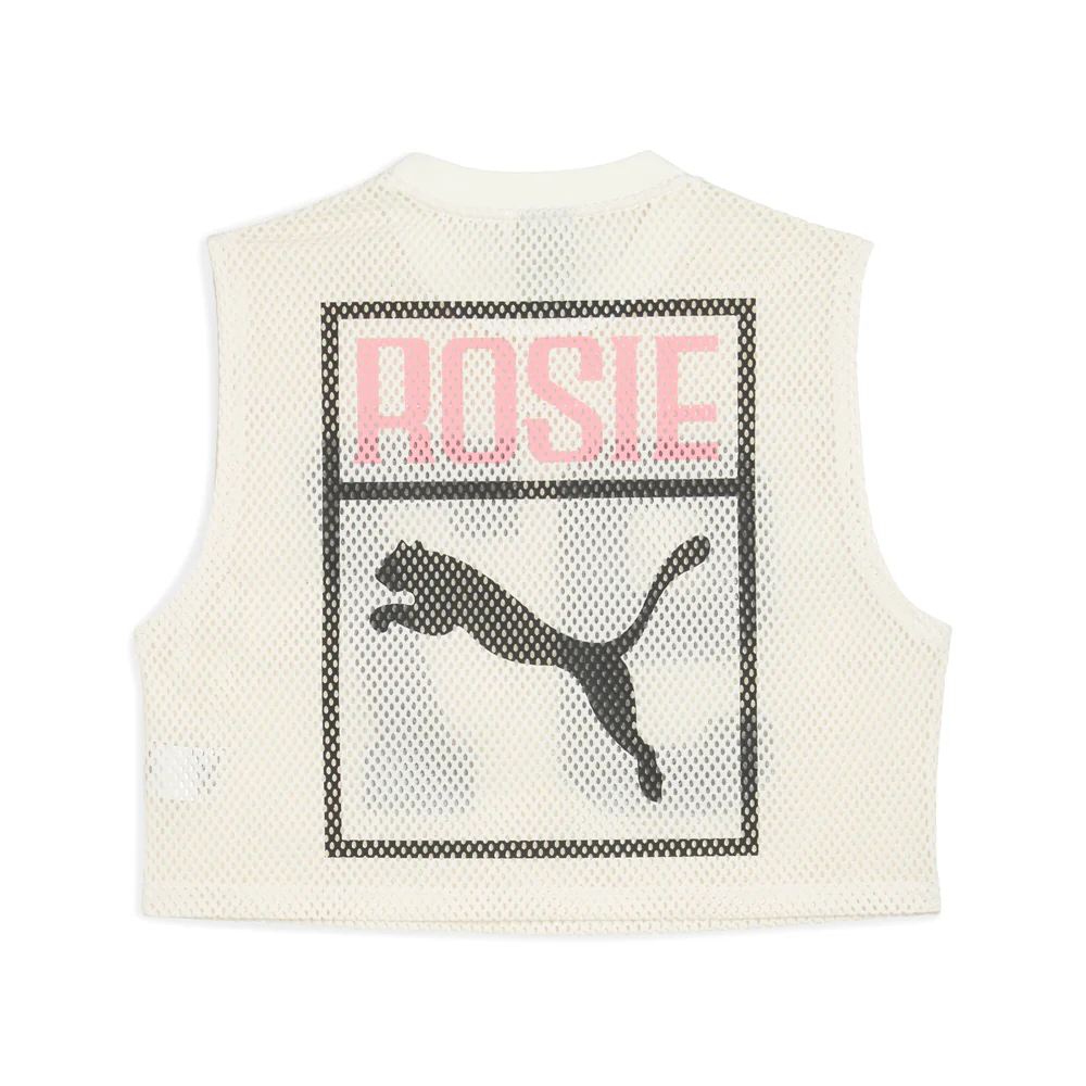 PUMA X ROSE Relaxed Mesh Crew Neck Tank Top - Image 2