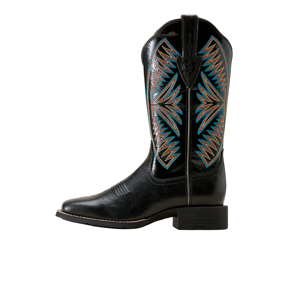 Round Up Ruidoso Wide Square Toe Pull On Cowboy Boots - Image 3