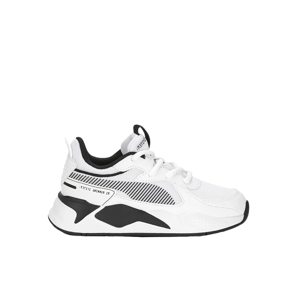 RS X Black and White Lace Up Sneakers (Little Kid)