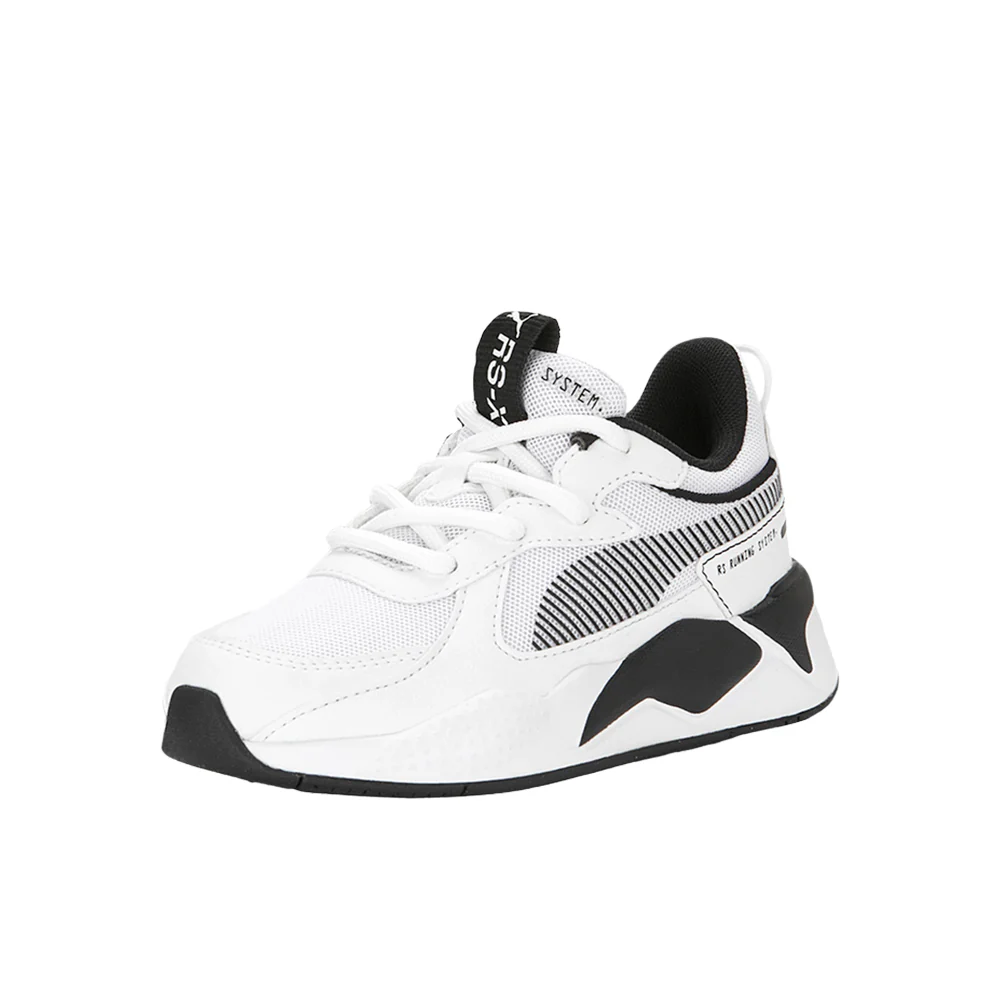 RS X Black and White Lace Up Sneakers (Little Kid) - Image 2