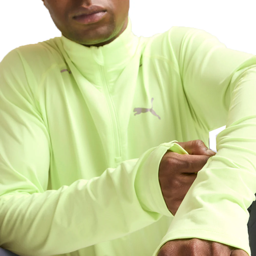 Run Cloudspun Mock Neck Long Sleeve Quarter Zip Pullover Shirt - Image 5