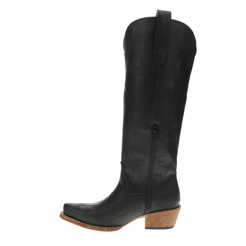 Ryder Embroidered Snip Toe Pull On Cowboy Boots - Image 3