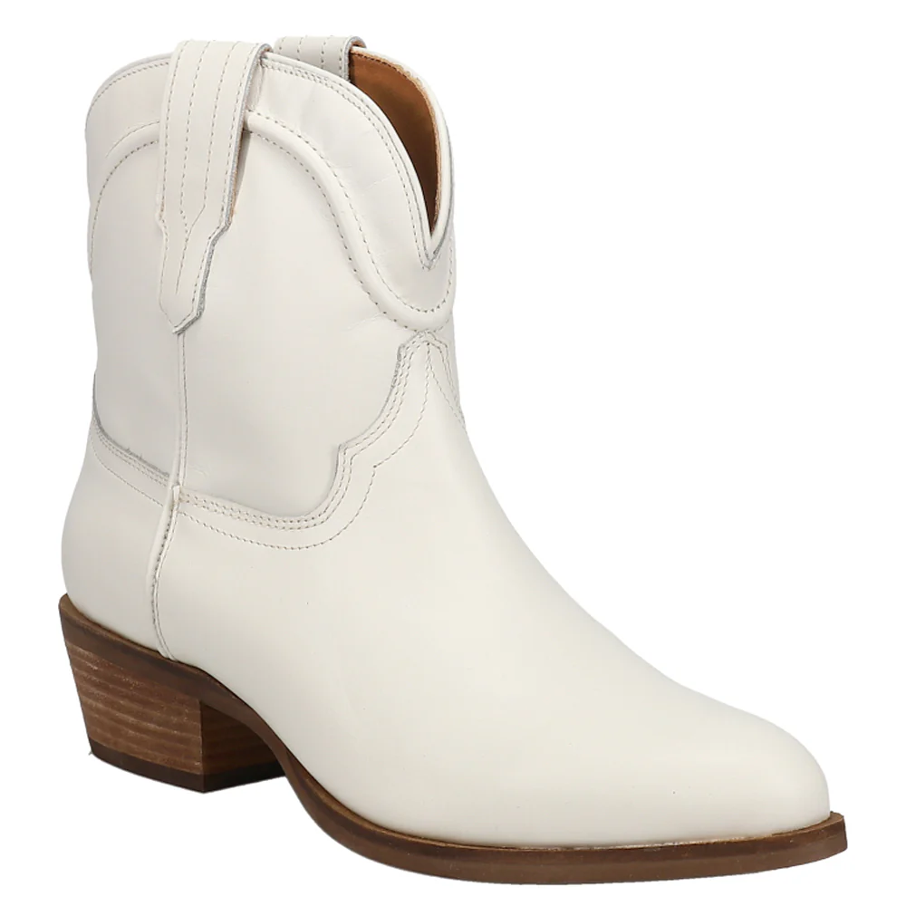 Seguaro Pull On Round Toe Cowboy Booties - Image 2
