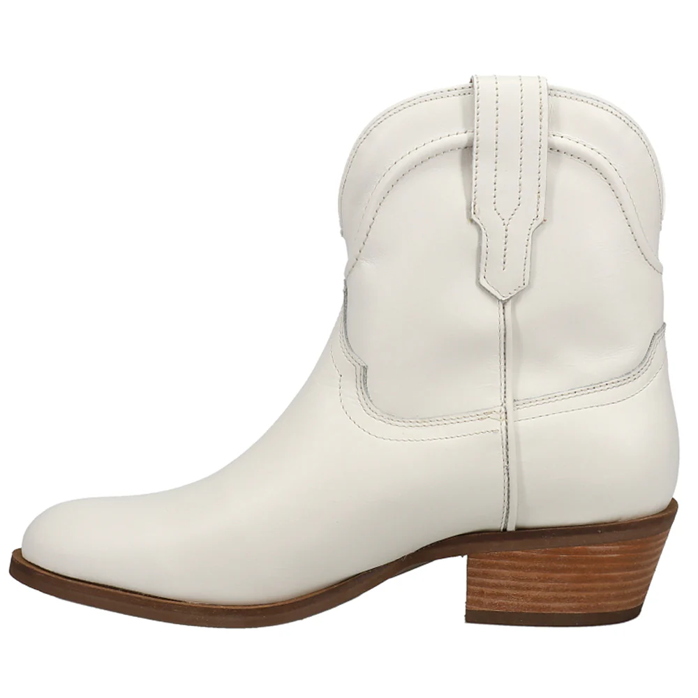 Seguaro Pull On Round Toe Cowboy Booties - Image 3