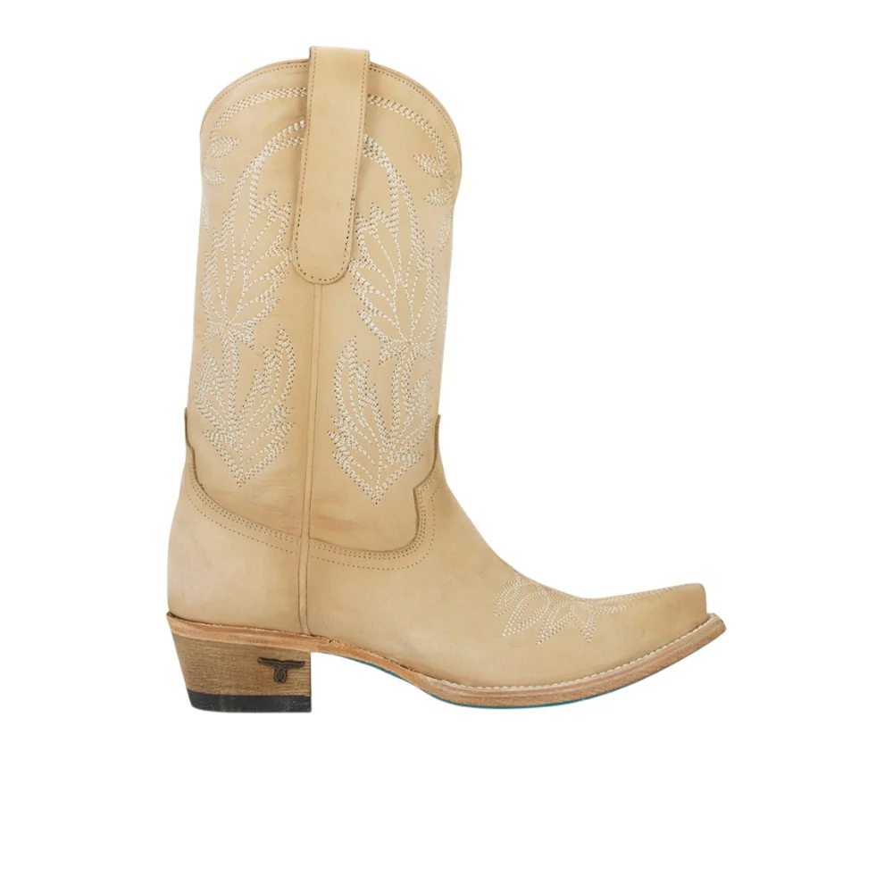 Sandaga Embroidered Snip Toe Midi Boot