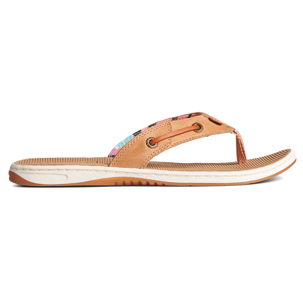Seafish Coral Floral Flip Flops