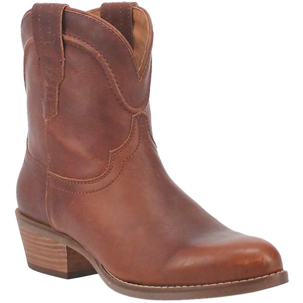 Seguaro Pull On Round Toe Cowboy Booties - Image 2