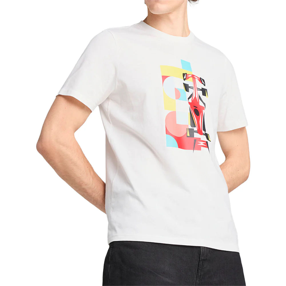 Scuderia Ferrari Race Graphic Crew Neck Short Sleeve T-Shirt - Image 3