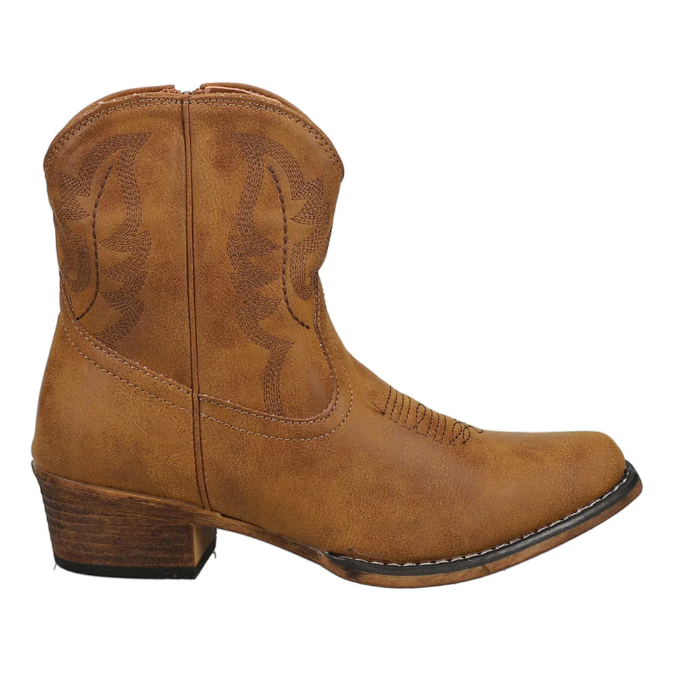 Shay Round Toe Cowboy Booties