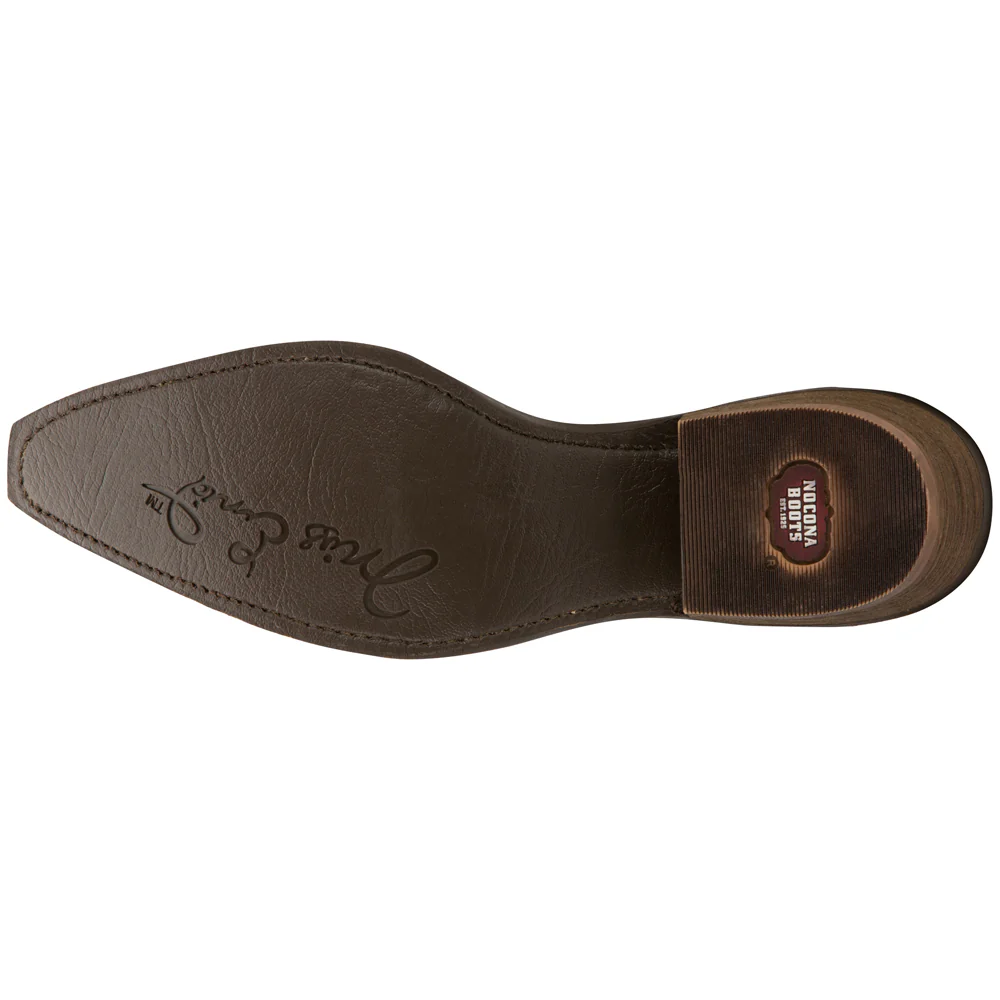 Sitrine Brown Metallic Snip Toe Cowboy Booties - Image 5