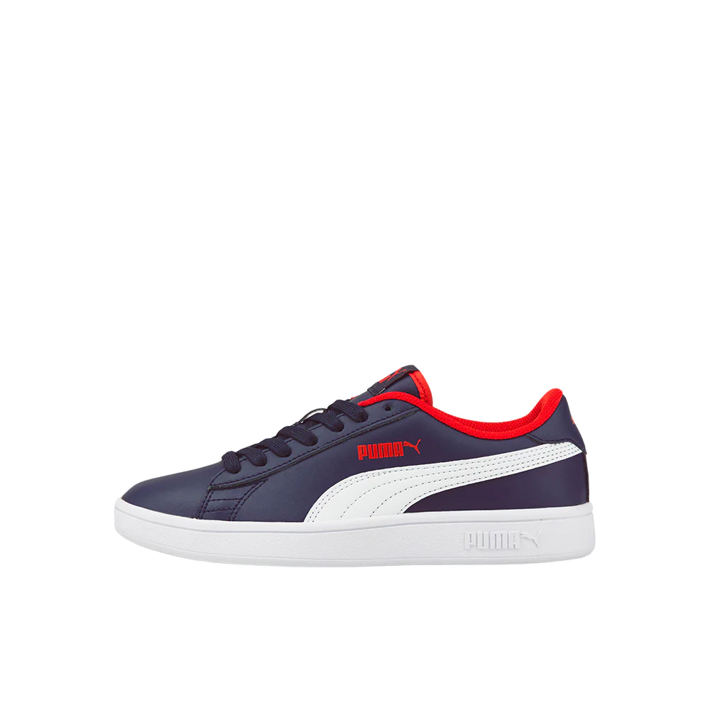 Smash V2 Leather Lace Up Sneakers (Big Kid) - Image 3