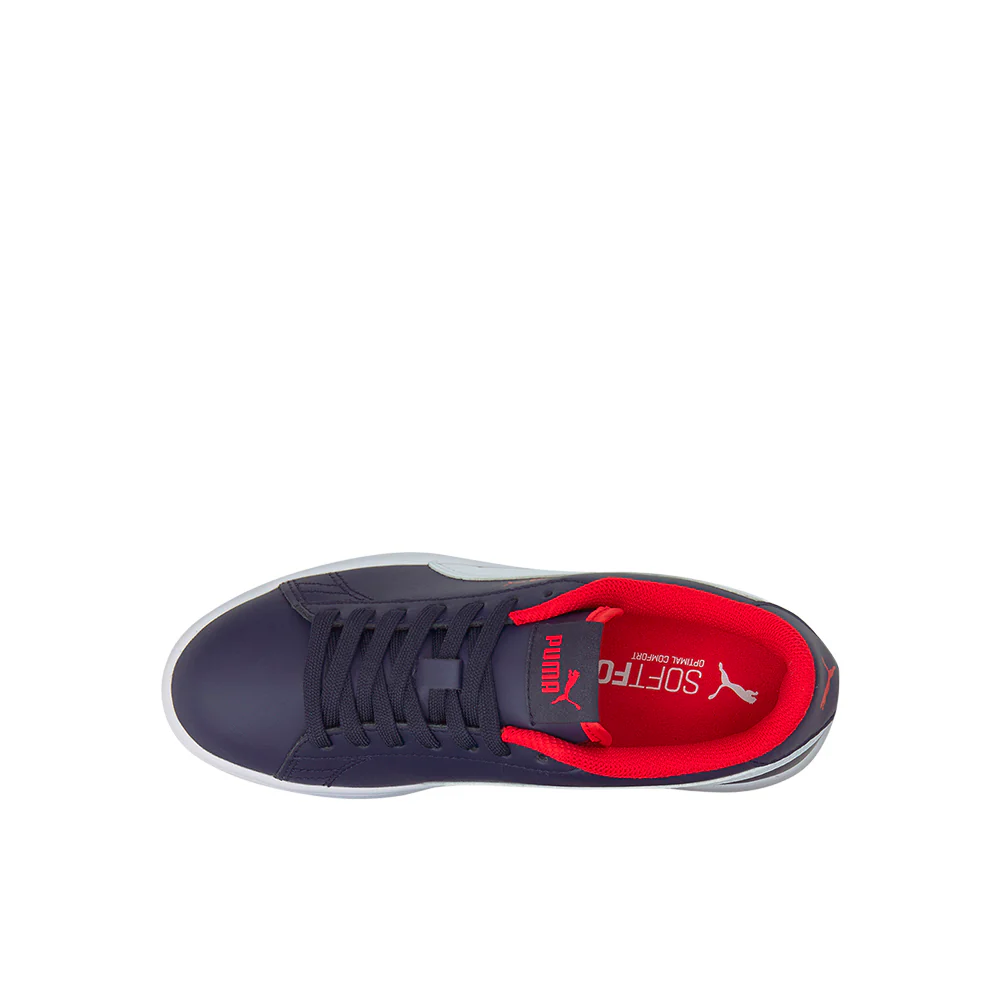 Smash V2 Leather Lace Up Sneakers (Big Kid) - Image 4