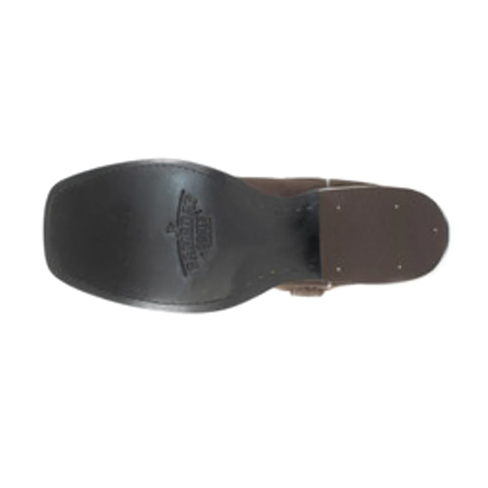 Southern Methodist University Embroidered Square Toe Pull On Cowboy Boots - Image 5