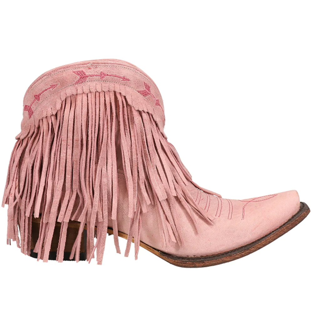 Spitfire Fringe Snip Toe Pull On Cowboy Booties
