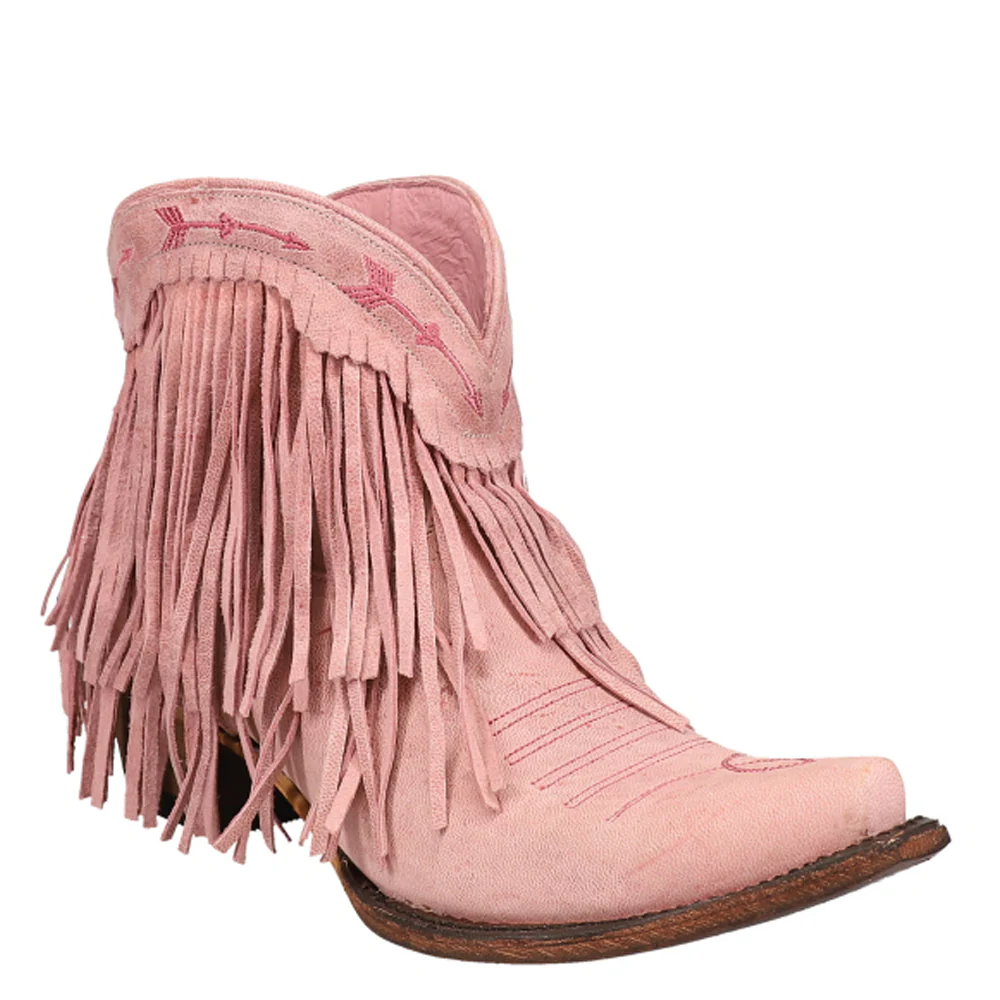 Spitfire Fringe Snip Toe Pull On Cowboy Booties - Image 2