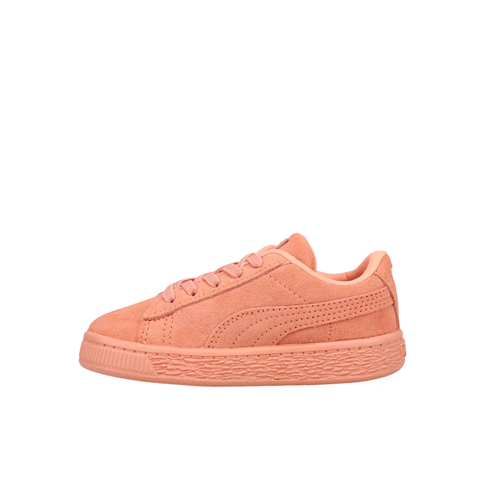 Suede Classic Mono Gold Lace Up Sneakers (Infant-Toddler) - Image 3