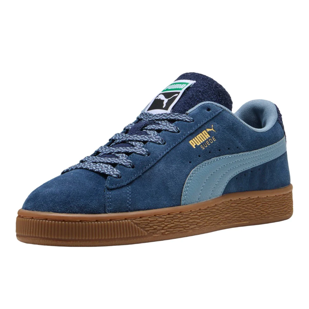 Suede Fuzzy Lace Up Sneakers - Image 2