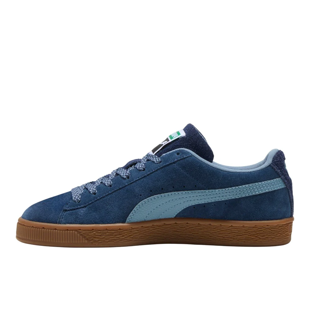 Suede Fuzzy Lace Up Sneakers - Image 3