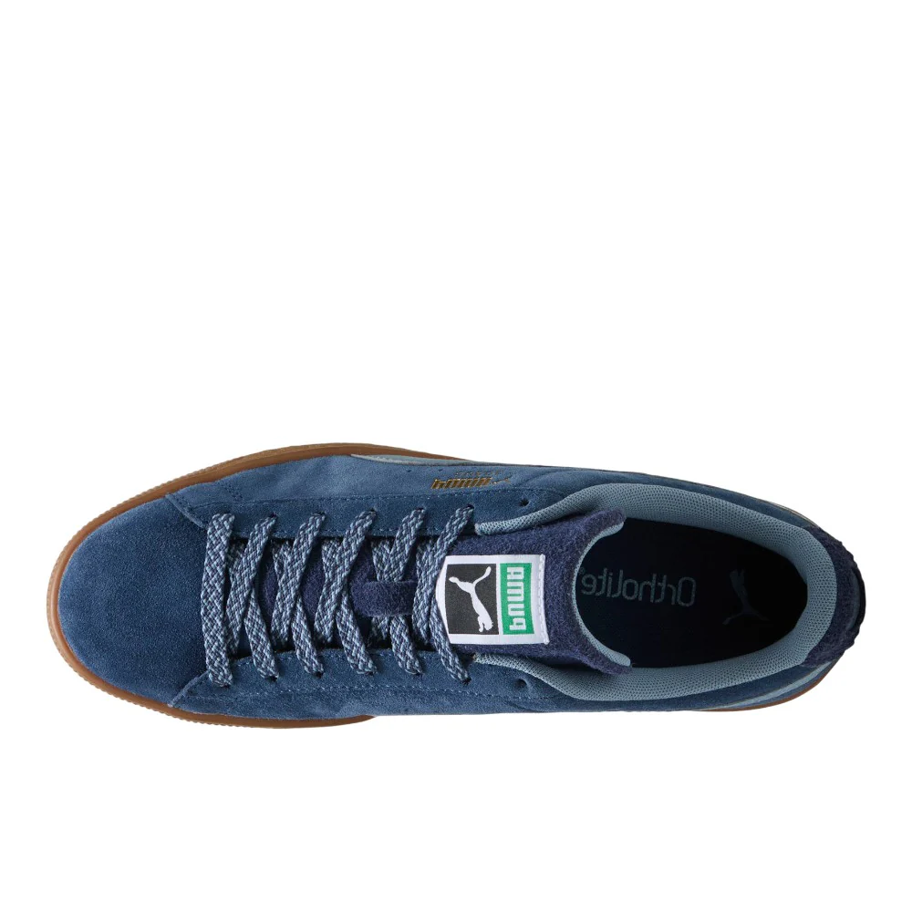 Suede Fuzzy Lace Up Sneakers - Image 4