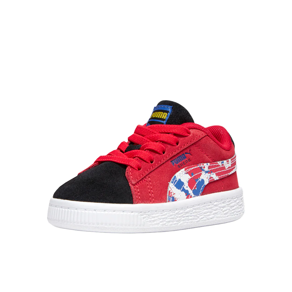 Suede Splash Graphic Lace Up Sneakers (Toddler) - Image 2