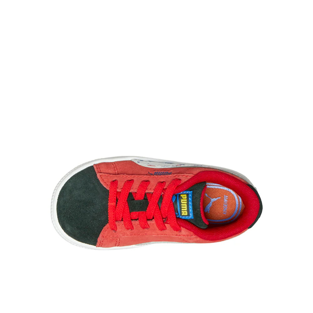 Suede Splash Graphic Lace Up Sneakers (Toddler) - Image 4