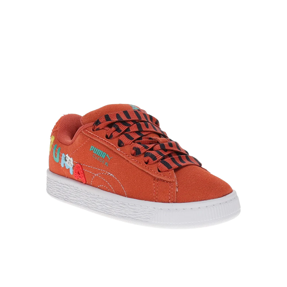 Suede XL Sporty Cats Lace Up Sneakers (Little Kid) - Image 2