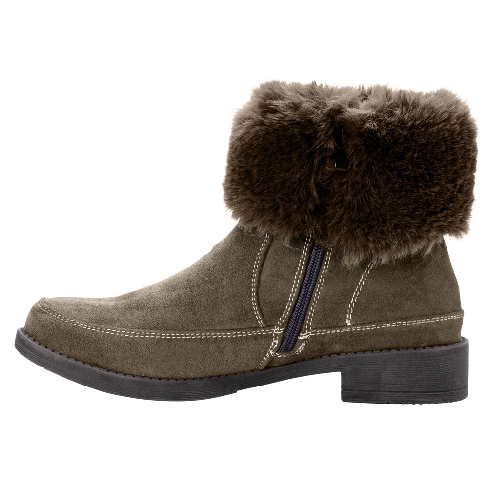 Tabitha Round Toe Zippered Booties - Image 4