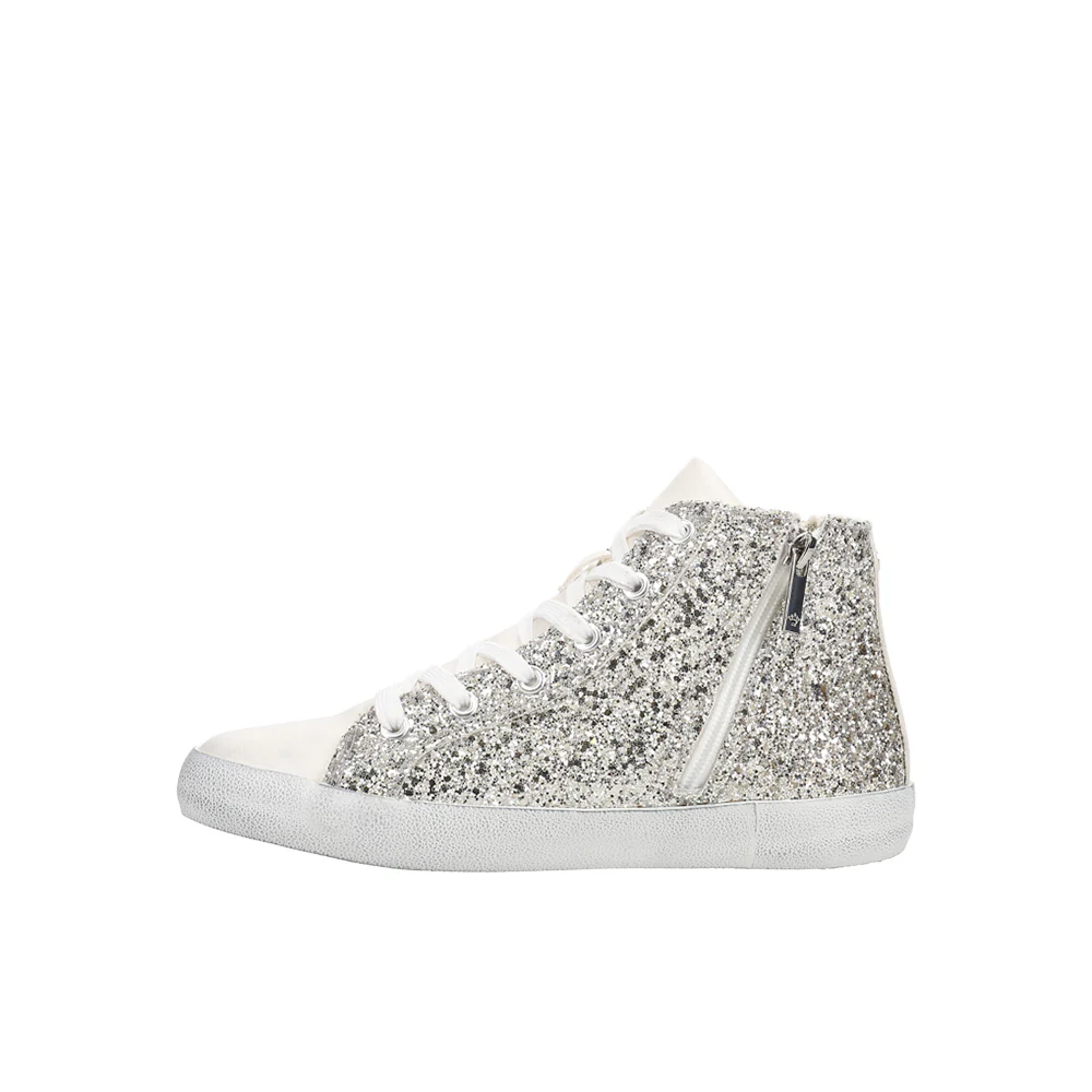 Taralyn Glitter High Top Lace Up Sneakers (Little Kid-Big Kid) - Image 3
