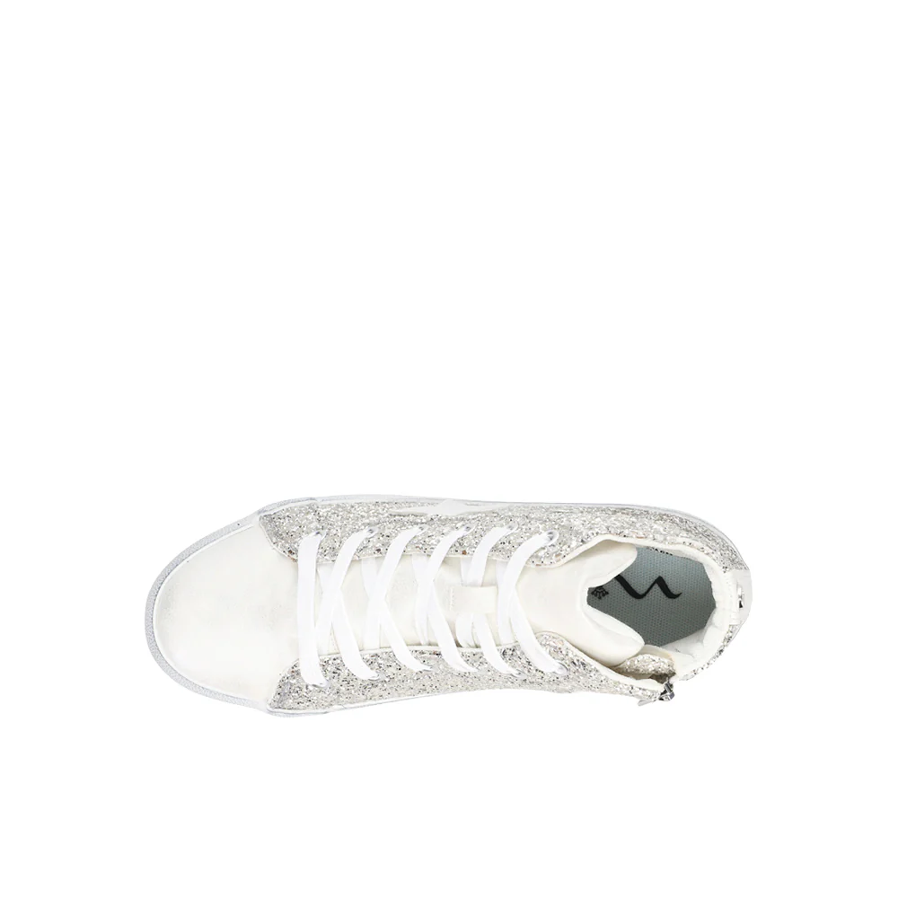 Taralyn Glitter High Top Lace Up Sneakers (Little Kid-Big Kid) - Image 4