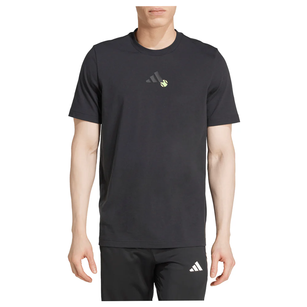 Tennis Jeu Graphic Crew Neck Short Sleeve T-Shirt - Image 2