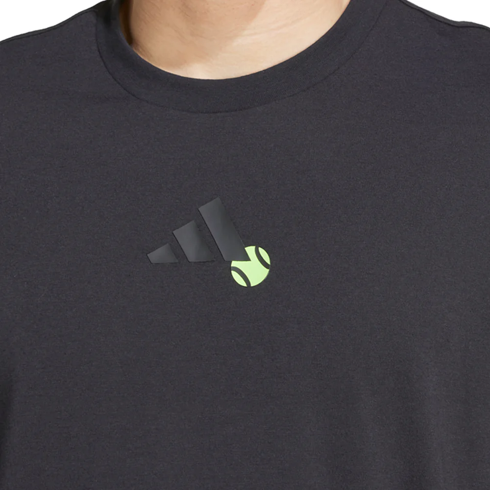 Tennis Jeu Graphic Crew Neck Short Sleeve T-Shirt - Image 4